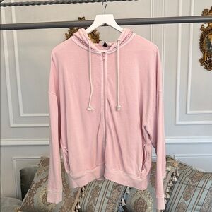 Universal Thread Light Pink Women's Zip-Up Hoodie Size L